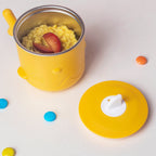 Keep Warm Stainless Steel Feeding Cup Yellow 200 ml Nestasia