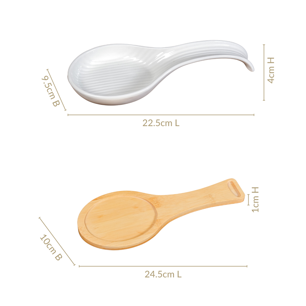 Ceramic Spoon Rest With Stand Nestasia