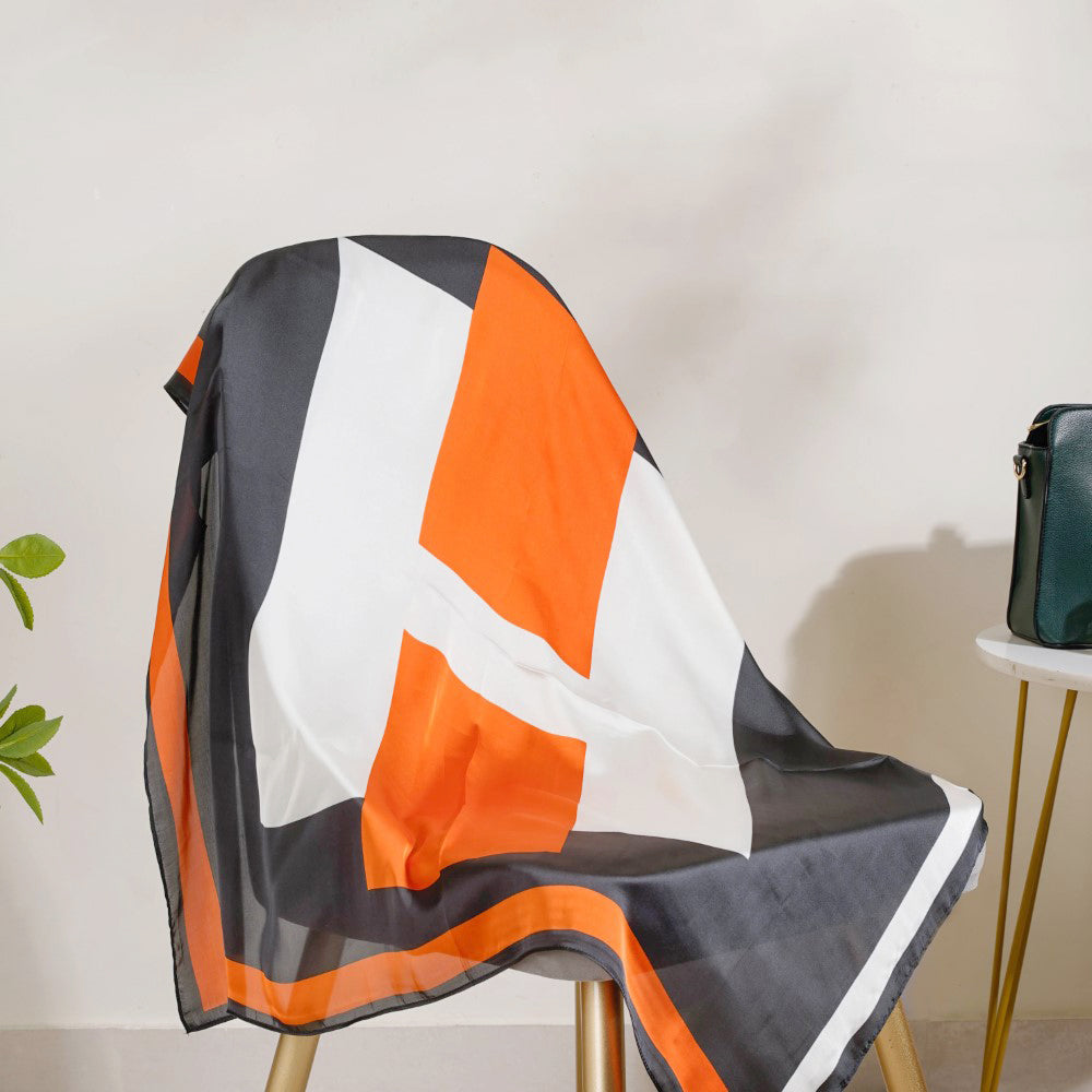 Radiant Silk Neck And Bag Square Scarf Nestasia