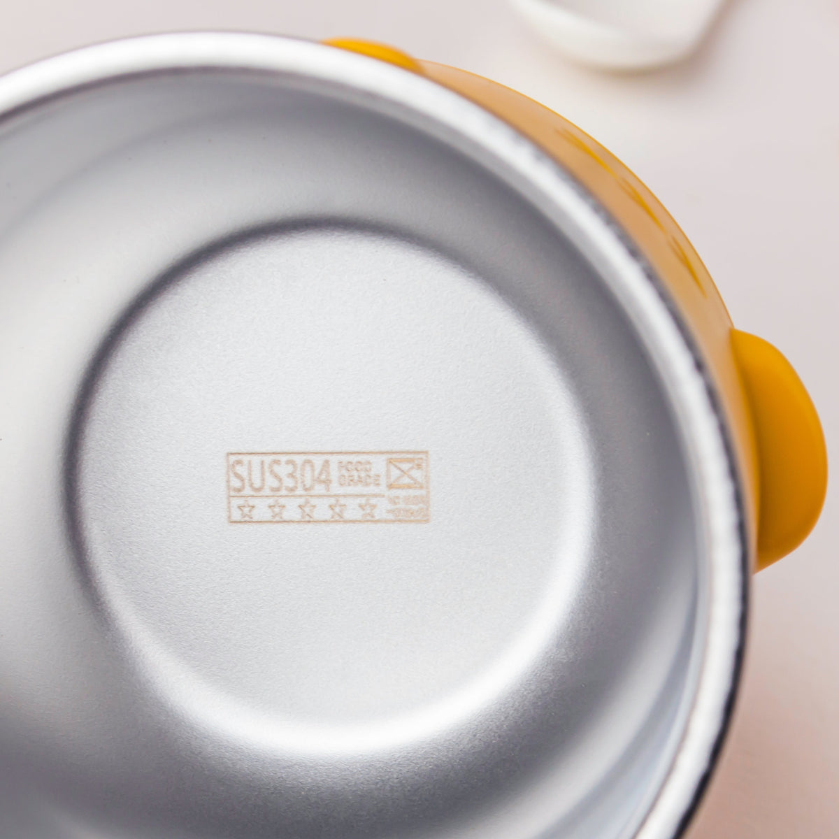 Keep Warm Stainless Steel Feeding Cup Yellow 200 ml Nestasia