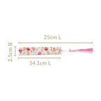 Garden Rose Resin Page Marker With Pink Tassel Nestasia