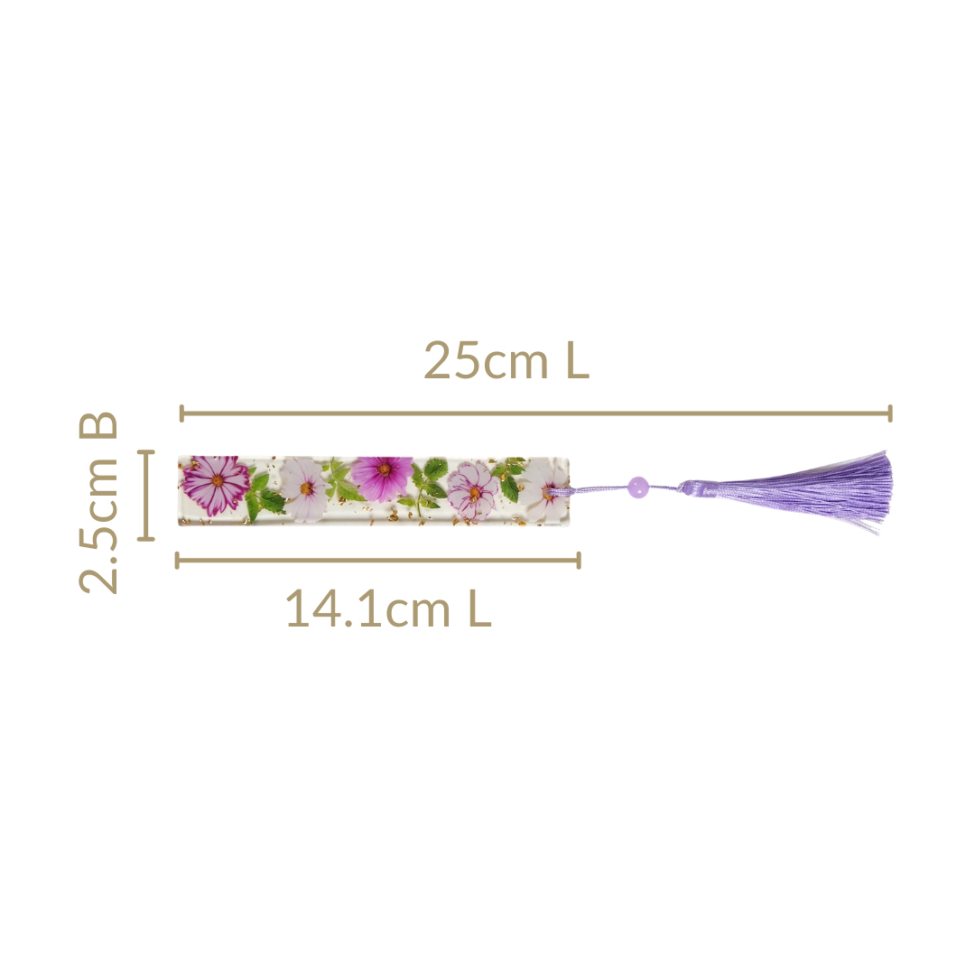 Petaled Pages Bookmark With Tassel Nestasia