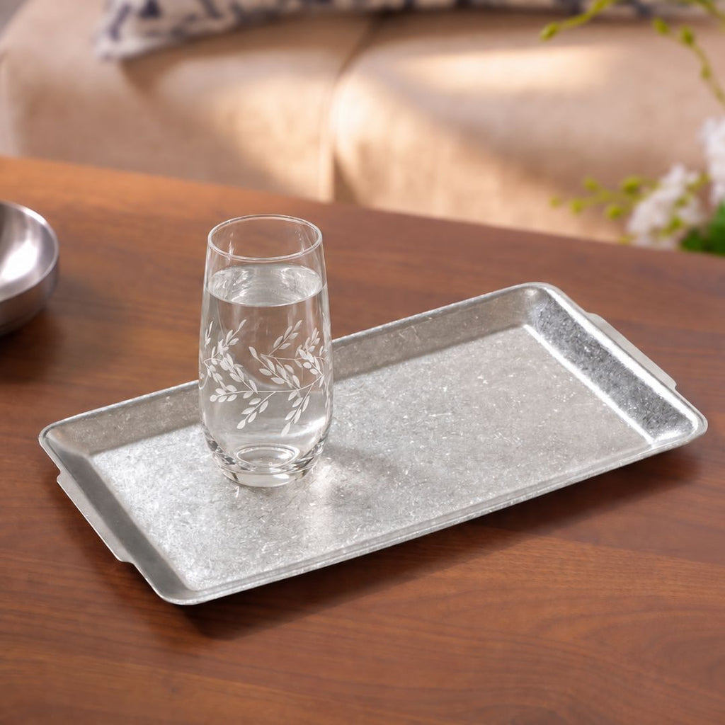 Minimalist Stainless Steel Tray Large 32x16cm Nestasia