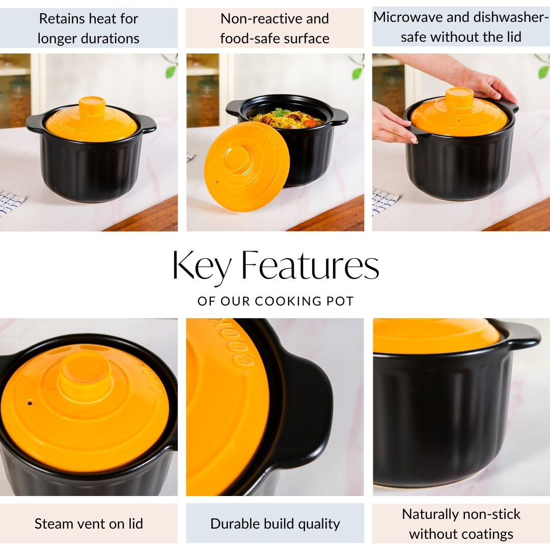 Ceramic Braising Cookpot 3800ml Nestasia