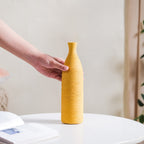Yellow Textured Ceramic Vase Nestasia