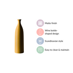 Yellow Textured Ceramic Vase Nestasia
