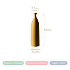 Yellow Textured Ceramic Vase Nestasia