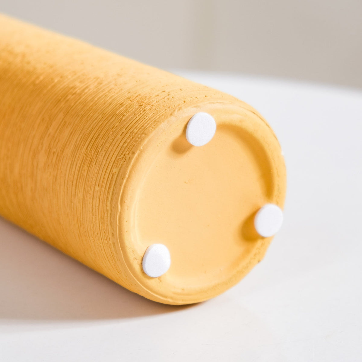 Yellow Textured Ceramic Vase Nestasia