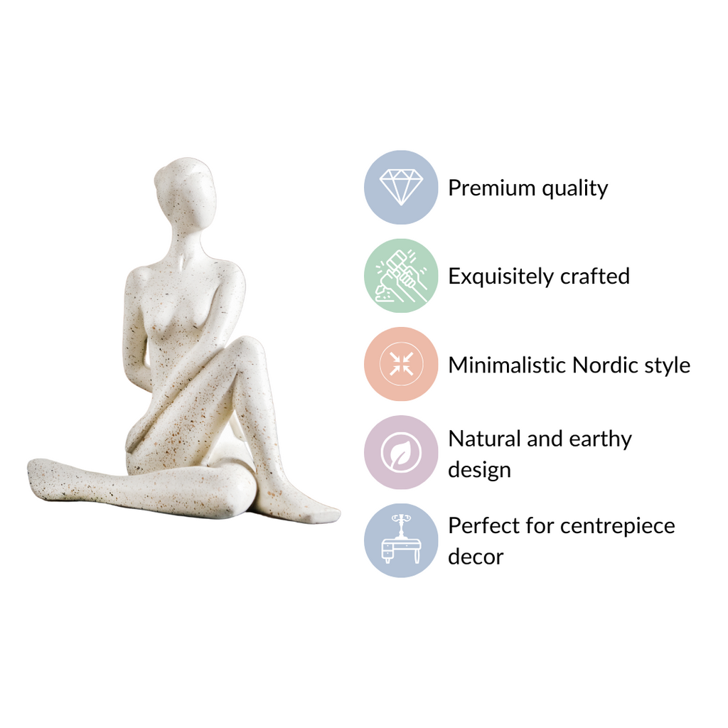 Spinal Twist Yoga Pose Showpiece Nestasia