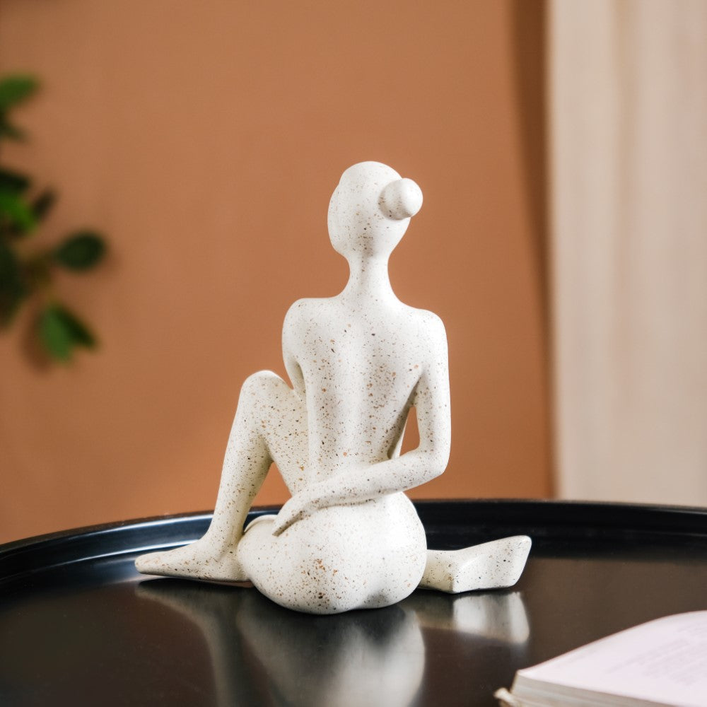 Spinal Twist Yoga Pose Showpiece Nestasia