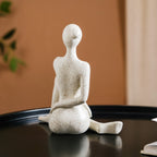 Spinal Twist Yoga Pose Showpiece Nestasia