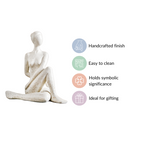 Spinal Twist Yoga Pose Showpiece Nestasia