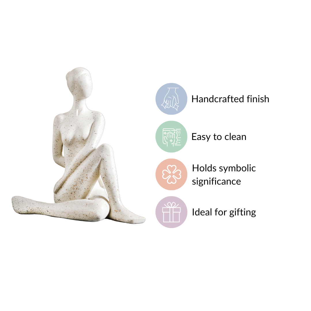 Spinal Twist Yoga Pose Showpiece Nestasia