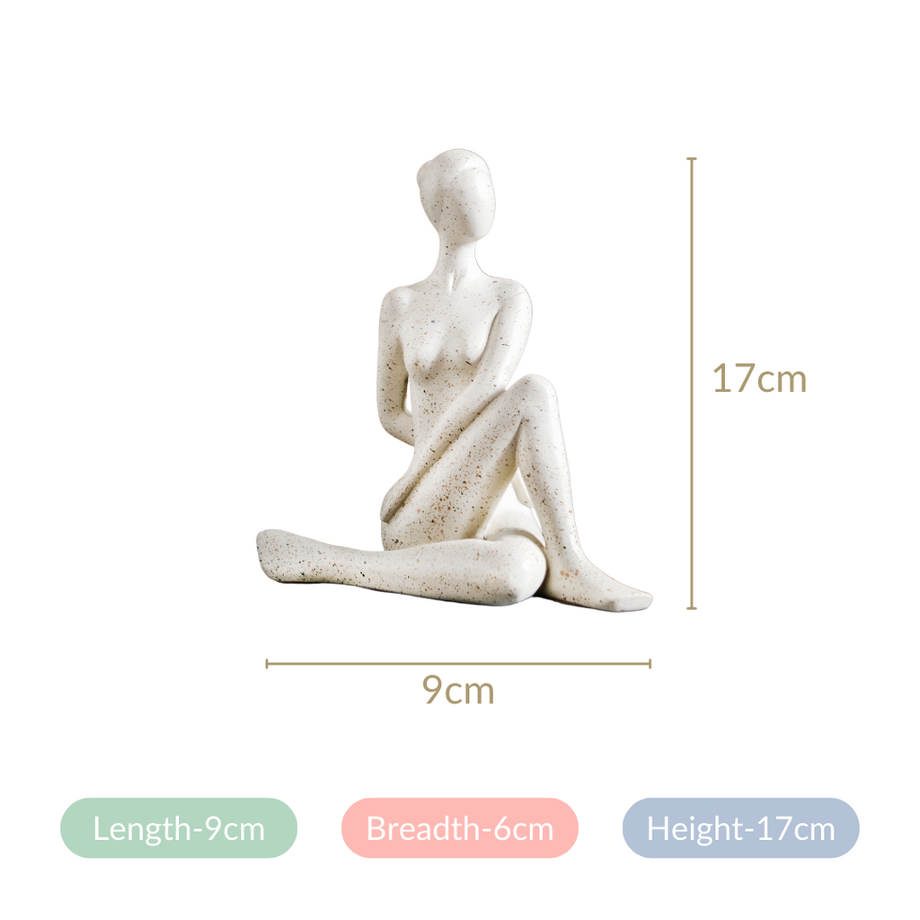 Spinal Twist Yoga Pose Showpiece Nestasia