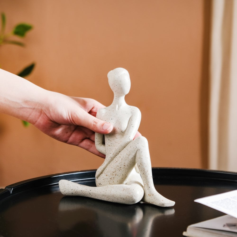 Spinal Twist Yoga Pose Showpiece Nestasia