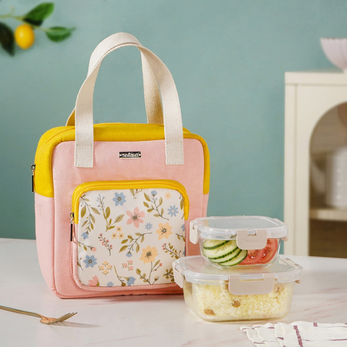 FloraPack Insulated Lunch Bag For Women Nestasia