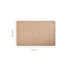 Rectangle Brown Table Mat Set Of 6 Nestasia