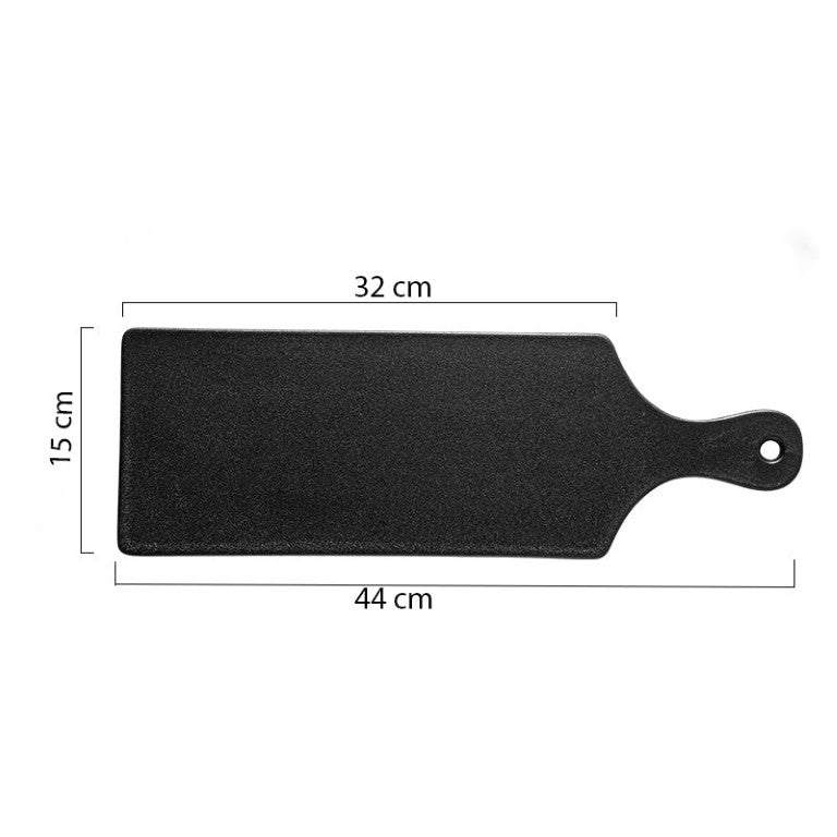 Black Long Serving Platter With Handle Nestasia