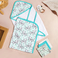 Zebra Baby Hamper With Swaddle Towel Napkin Rattle Set Of 6 Nestasia