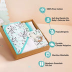 Zebra Baby Hamper With Swaddle Towel Napkin Rattle Set Of 6 Nestasia