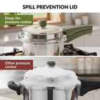 Zesta Induction Safe Triply SS Pressure Cooker 3 Litre With Spill Control Lid Nestasia