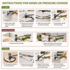 Zesta Induction Safe Triply Stainless Steel Pressure Cooker 3 Litre Nestasia