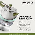 Zesta Stainless Steel Induction Bottom Pressure Cooker 5 Litre 10 Y Warranty Nestasia