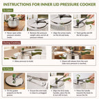 Zesta Triply Stainless Steel Inner Lid Induction Safe Pressure Cooker 5 Litre Nestasia