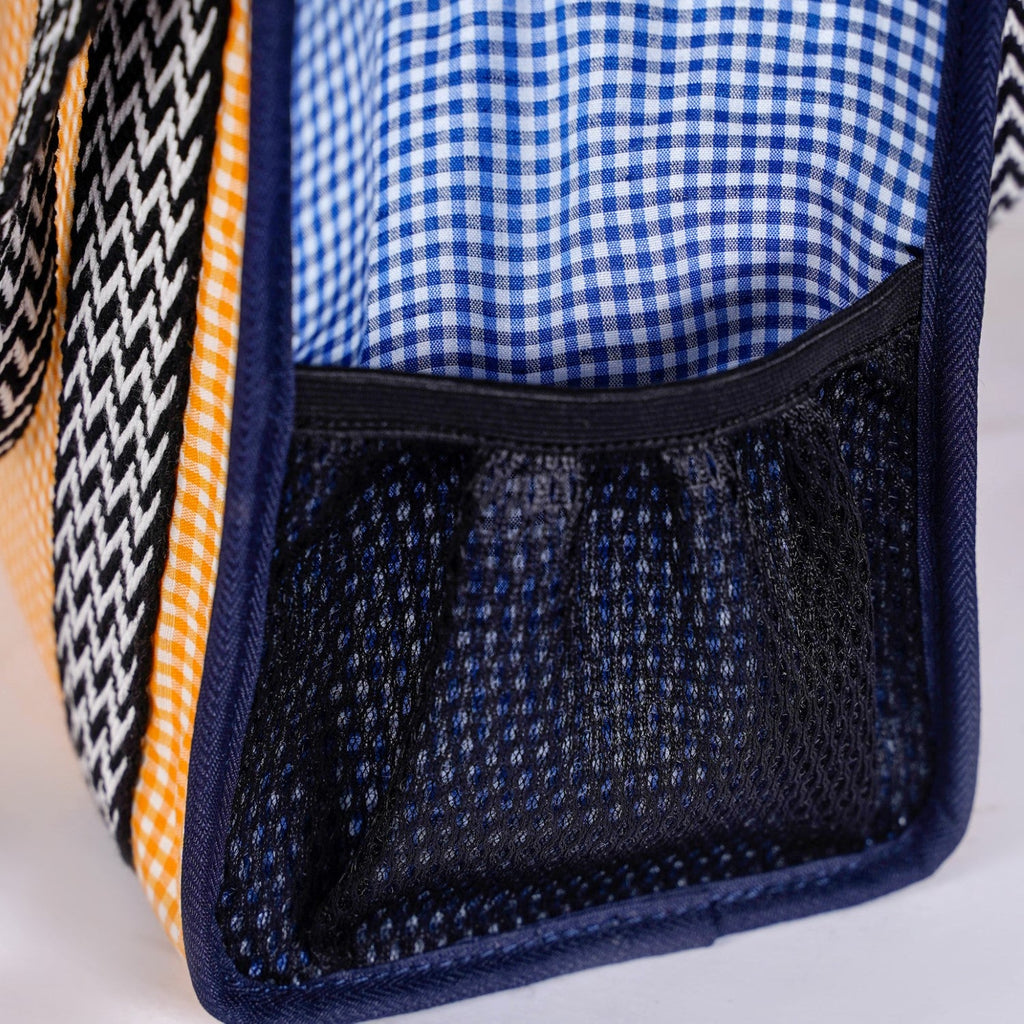 Zesty Checkered Lunch Bag Yellow Nestasia