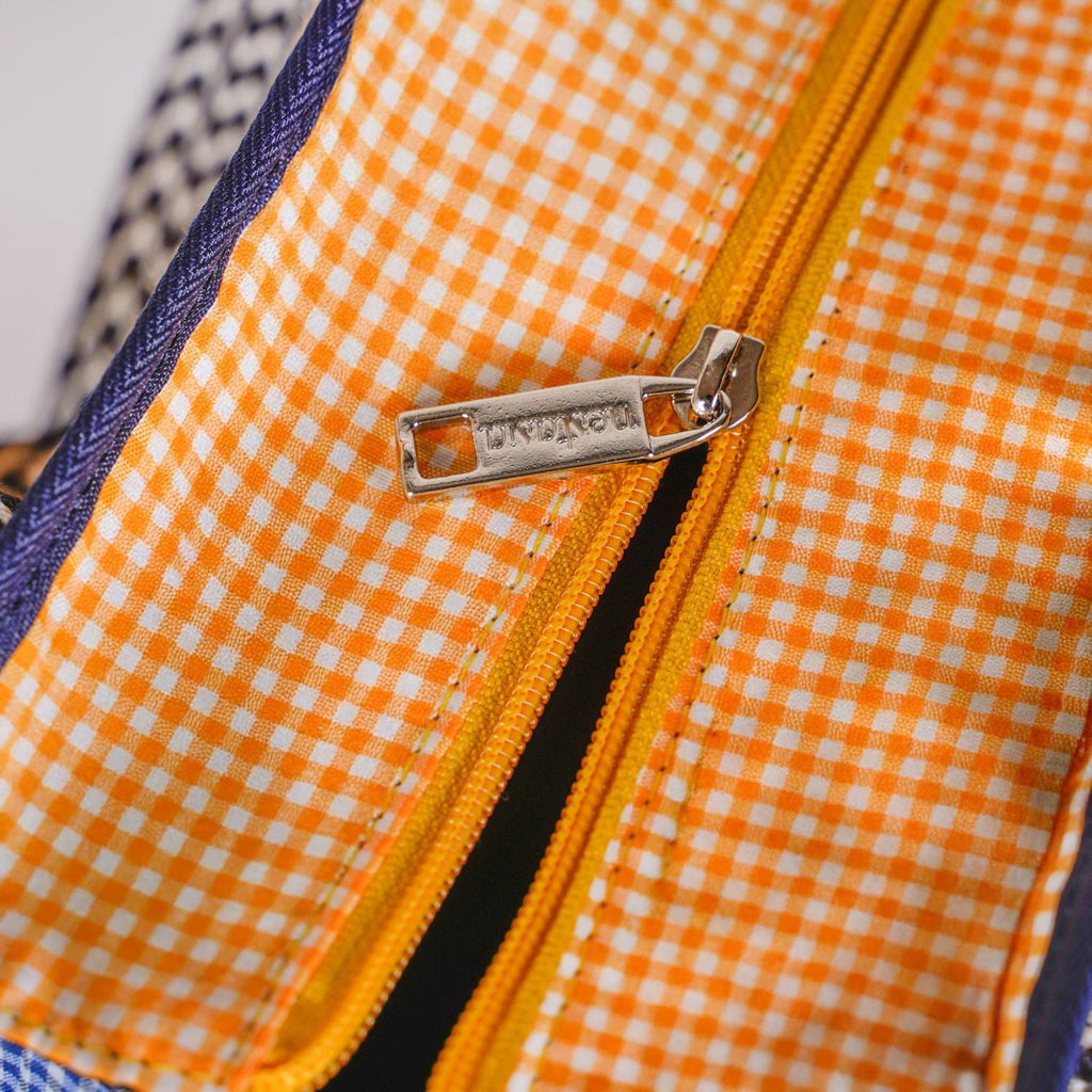 Zesty Checkered Lunch Bag Yellow Nestasia