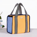 Zesty Checkered Lunch Bag Yellow Nestasia