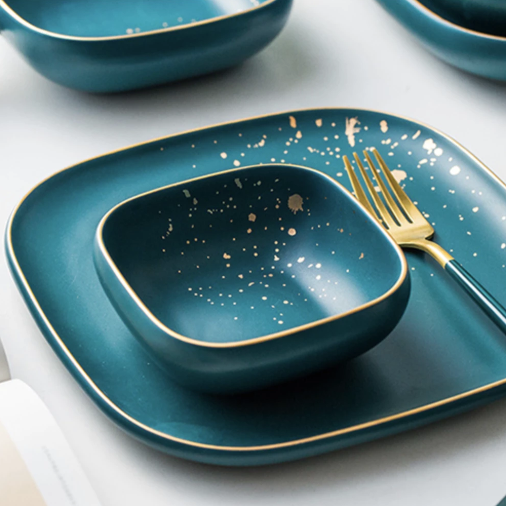 CARA square bowl - Midnight Green 250 ml Nestasia