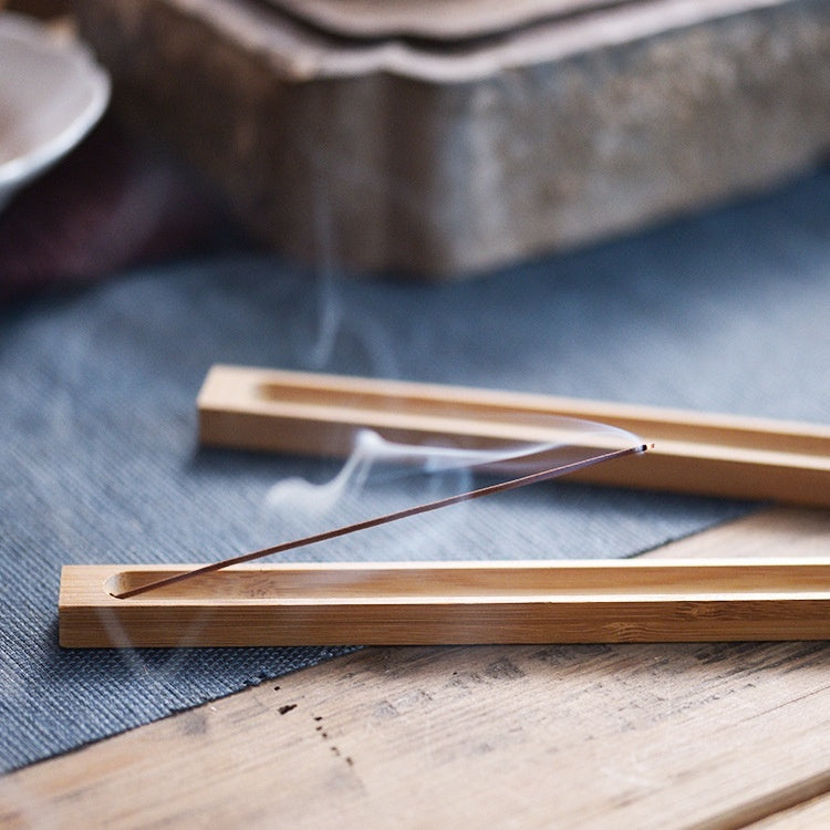 Bamboo Allegro Incense Stick And Base Wooden Incense Power Strip Incense Holder Household Joss-stick Base kafalo