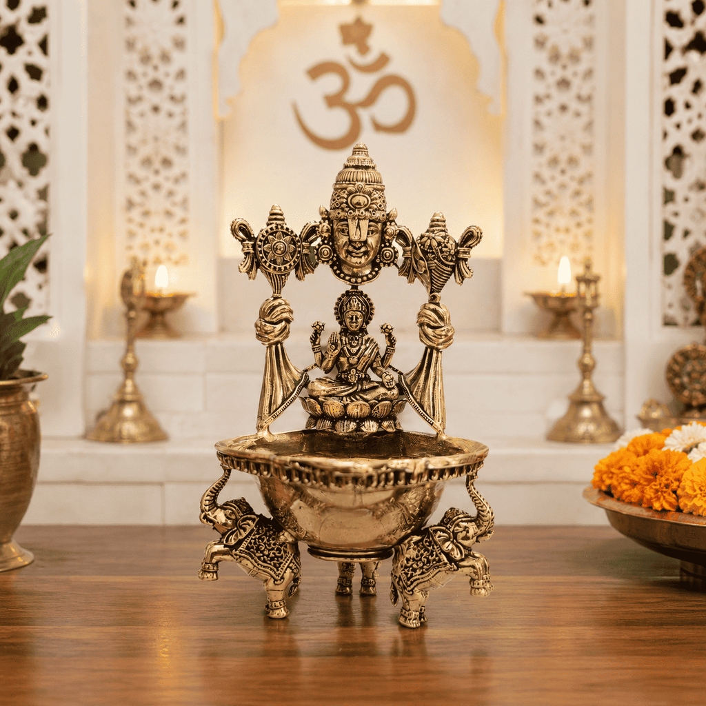 Brass Balaji Lakshmi Lightweight Diya Vedansh Craft
