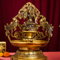 Brass Lakshmi Urli/Diya (13.5 Inch) Vedansh Craft