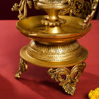 Brass Lakshmi Urli/Diya (13.5 Inch) Vedansh Craft