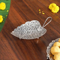 Aaradhya Silver Leaf Platter Nestasia