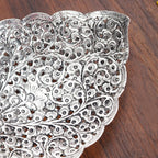 Aaradhya Silver Leaf Platter Nestasia