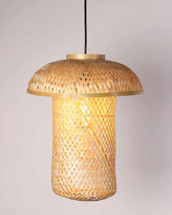 Artistic Bamboo Ceiling Light for Dining Room and Home