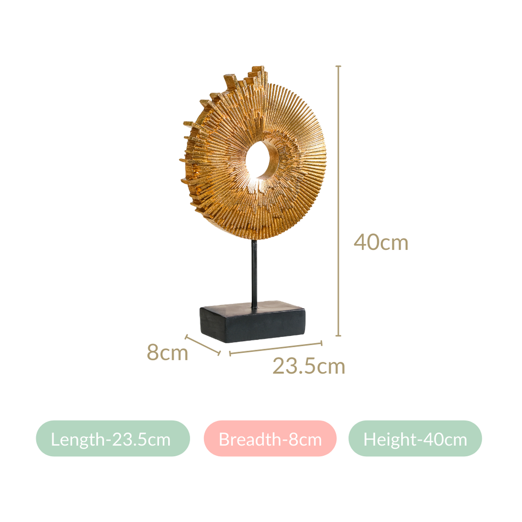 Abstract Ammonite Showpiece For Home Decor Nestasia