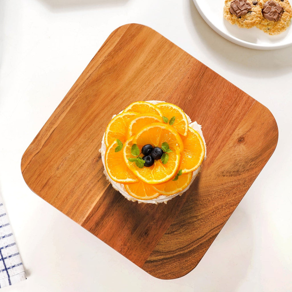 Acacia Wood Cake Stand Nestasia