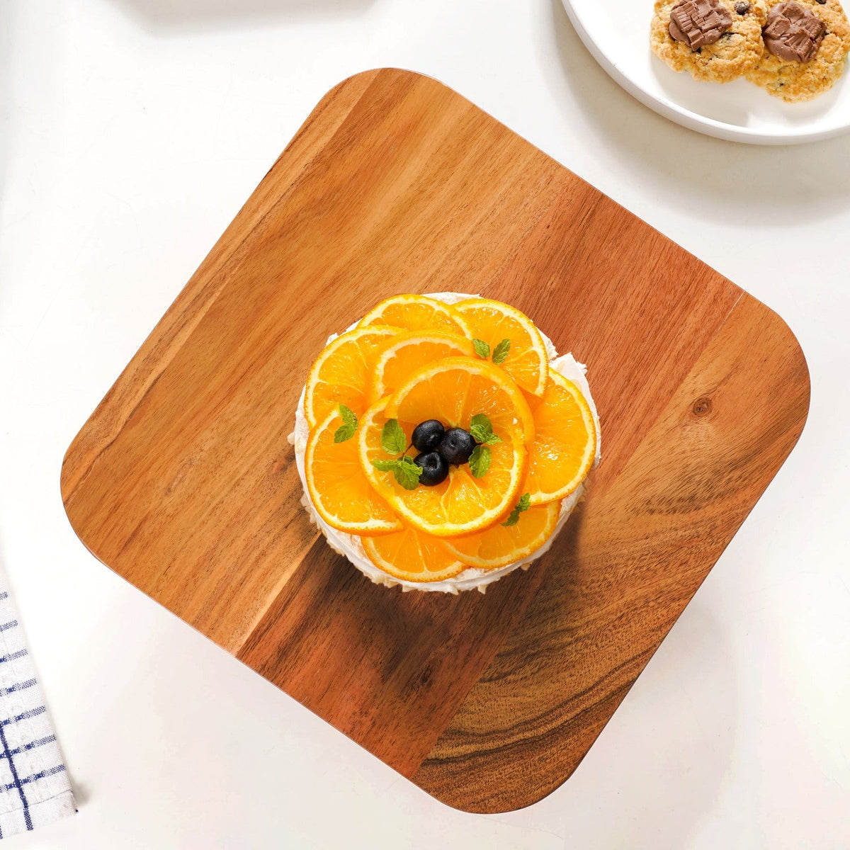 Acacia Wood Cake Stand Nestasia