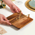 Wooden Tissue Paper Holder With Metal Clip Nestasia