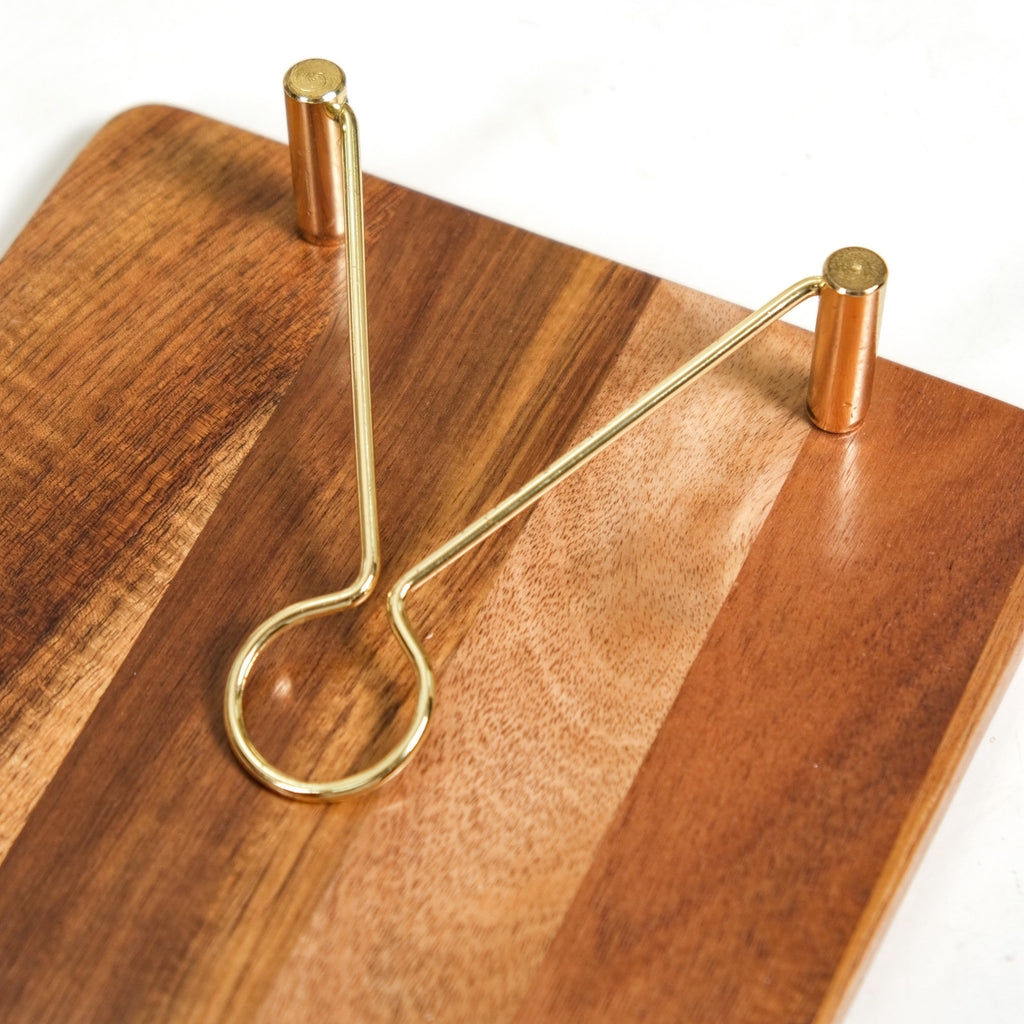 Wooden Tissue Paper Holder With Metal Clip Nestasia