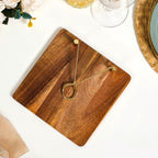Wooden Tissue Paper Holder With Metal Clip Nestasia