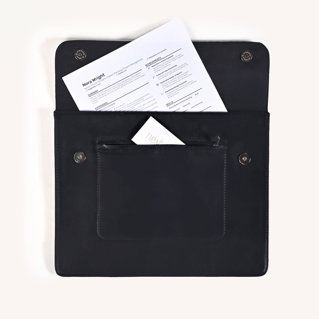 Professional Folder With Two Zipper Pockets Nestasia