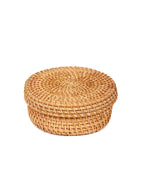 Handwoven Rattan Tea Coasters for Tabletop, Dining, and Beverage Protection