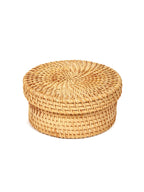 Handwoven Rattan Coasters Set for Tabletop, Dining, and Drink Protection