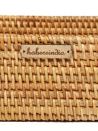Rustic Handmade Rattan Tray for Functional Storage and Stylish Home Decoration