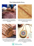 Handwoven Round Rattan Sling Bag for Beach, Travel, and Casual Outfits